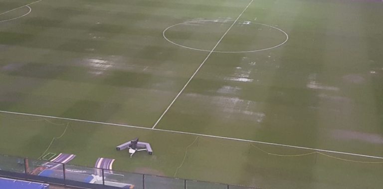 Así está el campo de juego de La Bombonera en la previa de Boca – Athlético Paranaense