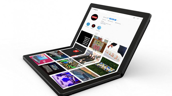 Lenovo muestra el primer portátil con pantalla plegable del mundo