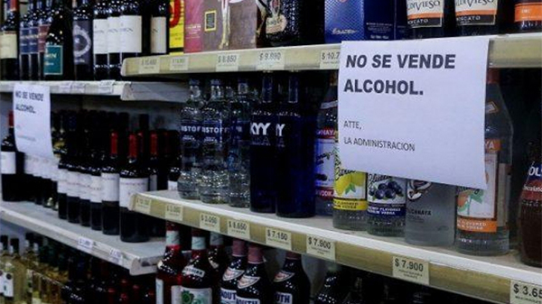 Este sábado a la noche no se puede vender alcohol