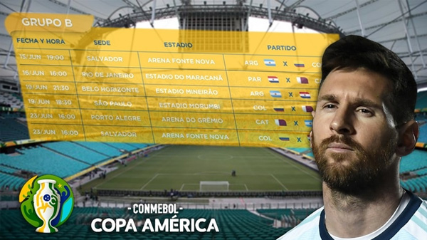 Día, hora y televisación: el fixture de la selección argentina en la Copa América Brasil 2019