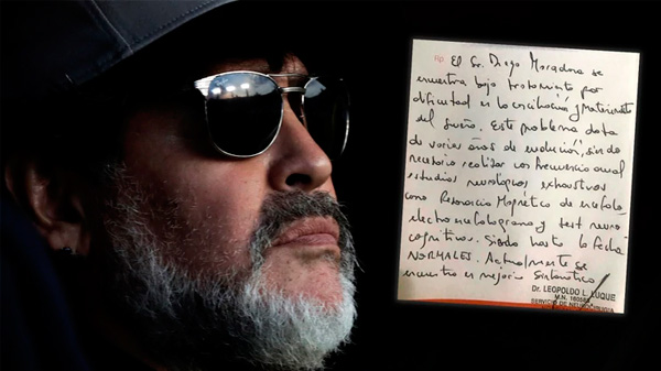 Documento: se filtró el diagnóstico oficial sobre la salud de Diego Maradona