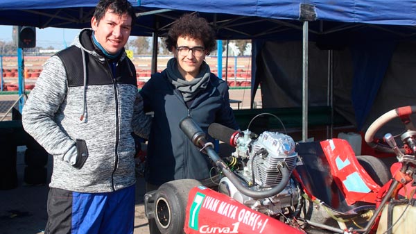 Buen trabajo de Iván Maya al culminar sexto en el mendocino de Karting de Pista