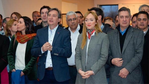 Sagasti acompañó la inauguración del Poli de Villa Atuel