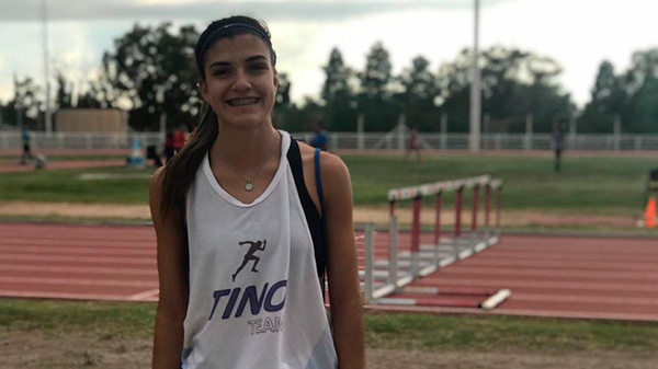 San Rafael: excelente desempeño de Valentina Sánchez en el Provincial de Atletismo