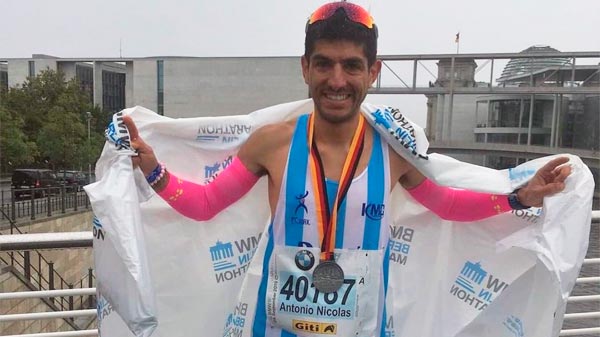 Nicolás Verdugo fue el mejor argentino en la Maratón de Berlín