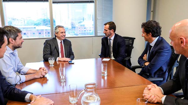 Alberto Fernández recibió al CEO global del Grupo Carrefour