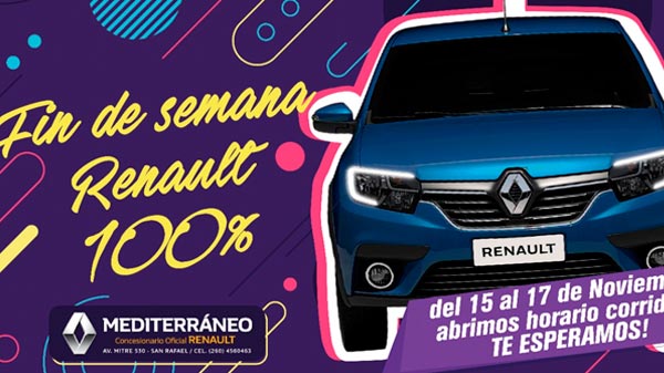 “Fin de semana Renault 100% puertas abiertas”