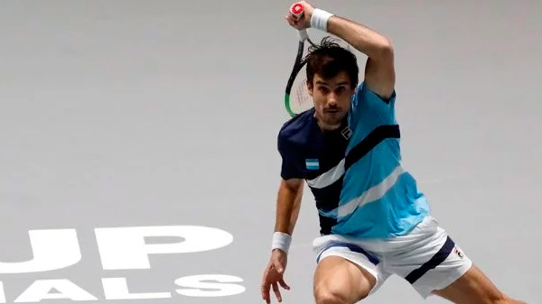 Guido Pella le dio el primer punto a la Argentina ante Chile en la Copa Davis