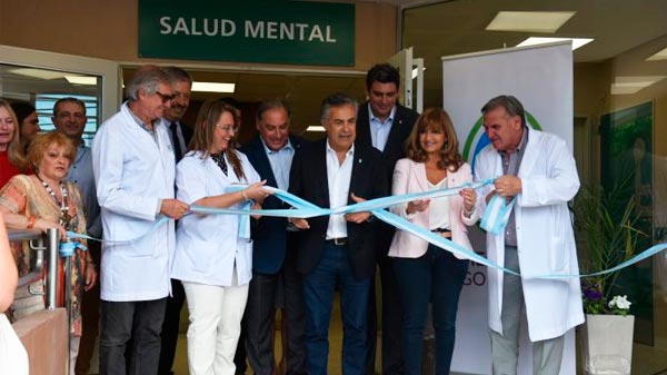 Cornejo estuvo en San Rafael e inauguró el Servicio de Salud Mental