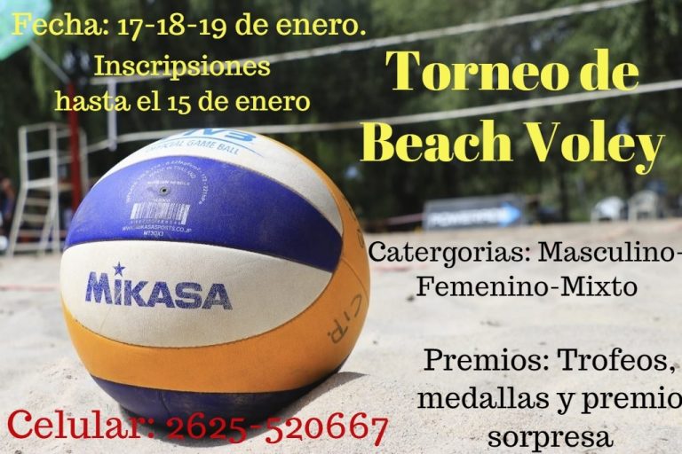 Se aproxima el torneo de beach voley en Villa Atuel