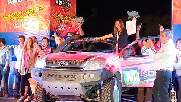 Victoria de Cleoris Manfre en el South American Rally Race