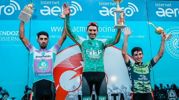 Juan Pablo Dotti venció en la primera etapa de la Vuelta de Mendoza