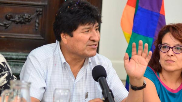 Evo Morales visitó la Legislatura de Mendoza