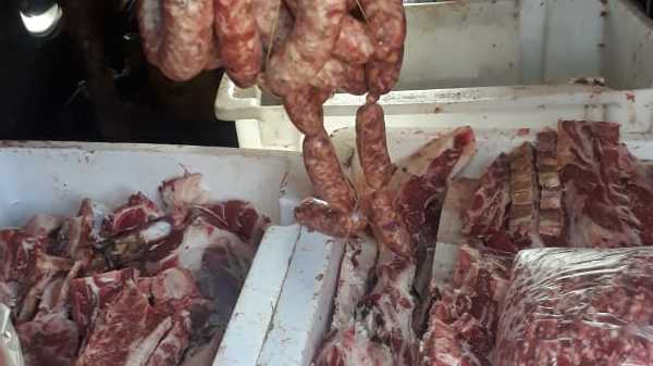 Detuvieron a un sujeto que transportaba y vendía carne ilegalmente