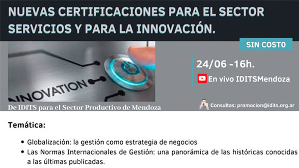 Charla «Nuevas certificaciones para el sector servicios y para la innovación»