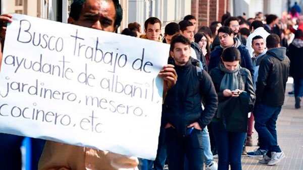 La desocupación de Mendoza superó el 15 por ciento