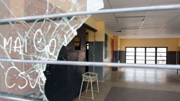Preocupación en la DGE por el vandalismo en las escuelas durante la cuarentena