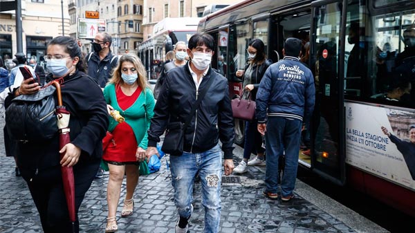 Coronavirus: Italia registró la cifra diaria de casos más alta en seis meses