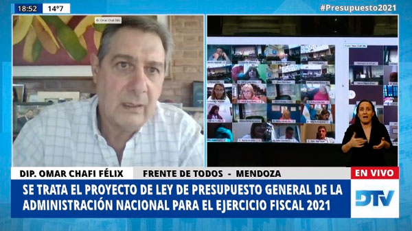 Omar Félix votó a favor del presupuesto nacional que incluye obras para el Sur