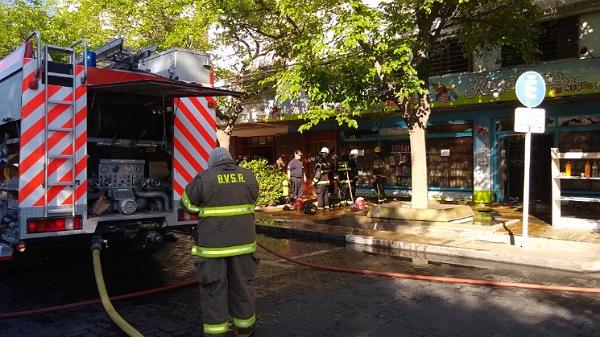 Incendio en un local comercial del microcentro de San Rafael