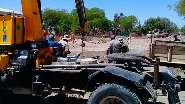 Isla Río Diamante: nueva bomba para mayor y mejor presión de agua potable