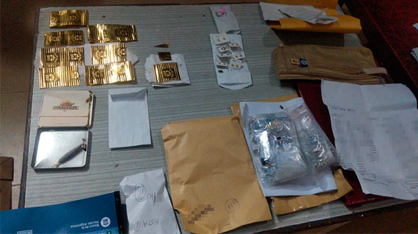 Presunto lavado de activos: Secuestran láminas de oro ocultas en una faja