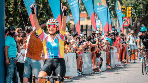 Antonela Núñez, ciclista sanrafaelina, se quedó con la Copa Ciudad de Tunuyán  