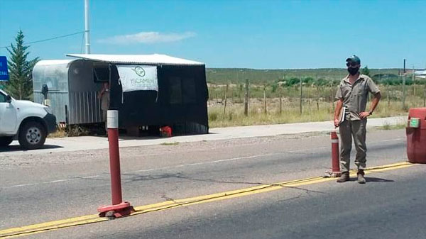 Polilla de la vid: ISCAMEN instaló un puesto de control transitorio en Pareditas