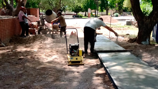 Avanza la remodelación de la plaza Independencia