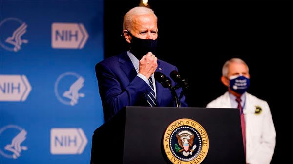 Joe Biden anunció la compra de otras 200 millones de vacunas y dijo que EEUU tendrá suficientes dosis para 300 millones de personas a finales de julio