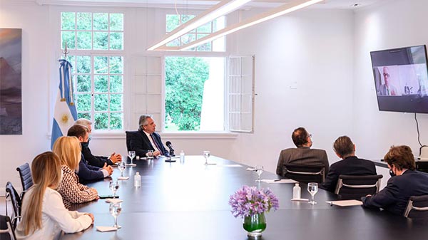 El Presidente mantuvo una videoconferencia con ejecutivos de Whirlpool quienes le informaron inversiones por 40 millones de dólares