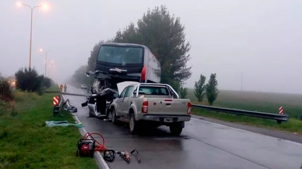 Dos fallecidos en un accidente múltiple