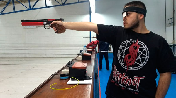 Luciano Quinteros se quedó con la primera fecha de Pistola neumática del Campeonato Sanrafaelino de Tiro  