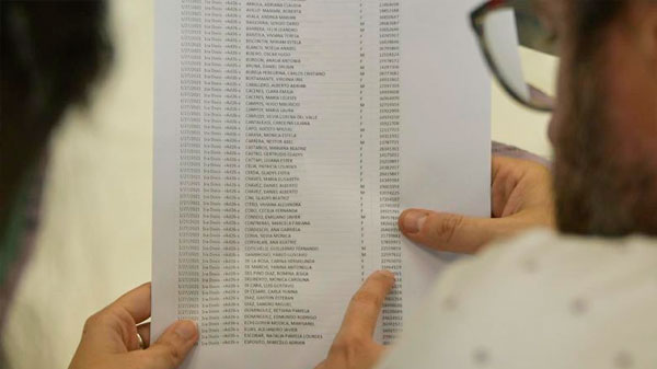 Senadores abrieron los sobres con el listado de los vacunados