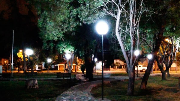 Nuevas luminarias led en la plaza de la Justicia