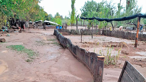 Después de dos semanas la Provincia reconoció daños por el desborde del zanjón La Hedionda