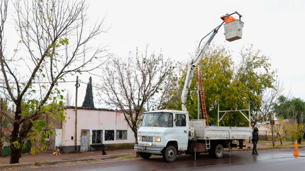 El Municipio puso en marcha el plan de luminarias led en principales calles y avenidas de distritos