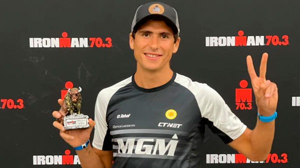 Martín Gallardo subió al podio en el Ironman 70.3 de Texas, Estados Unidos