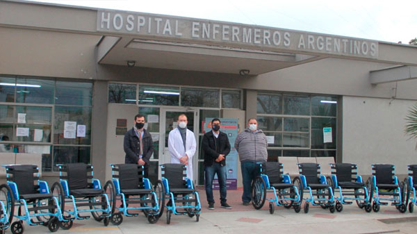 ONG donó 10 sillas de ruedas al hospital de General Alvear