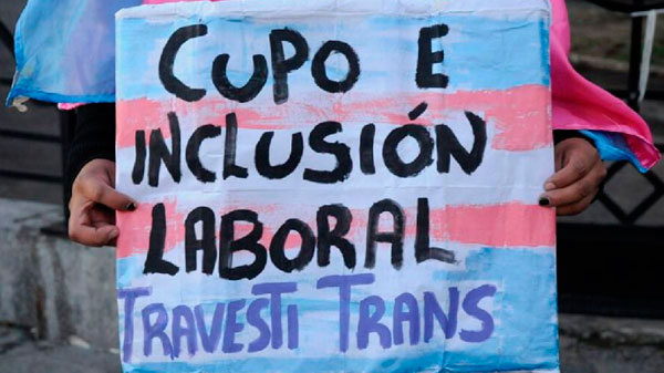 El Senado convirtió en ley el cupo laboral travesti trans