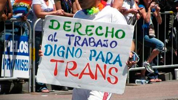 Avanza el proyecto de ley sobre cupo laboral travesti trans
