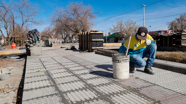 Avanza la obra del Paseo Luis Huerta y se viene el nudo vial de Alberdi