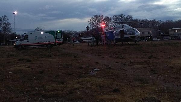 Sufrió graves lesiones cuando hacia tareas rurales