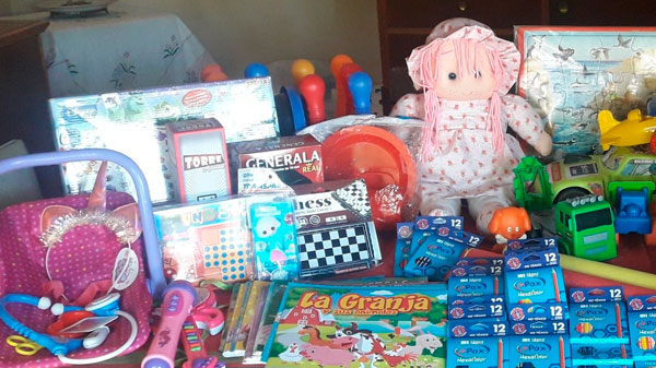 Está en marcha la campaña solidaria para recolectar juguetes y golosinas para el Día del Niño
