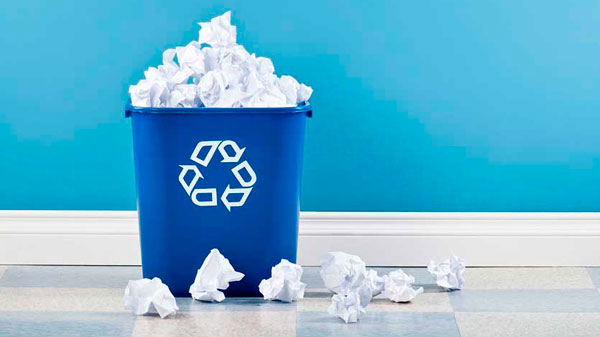 Proyecto para reciclar el papel usado en las oficinas estatales