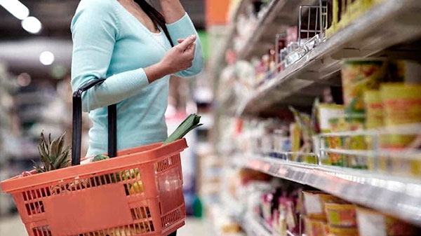 Fuerte caída de la venta de alimentos en febrero