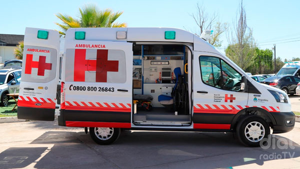 La ambulancia que entregó la Nación a San Rafael es de alta complejidad
