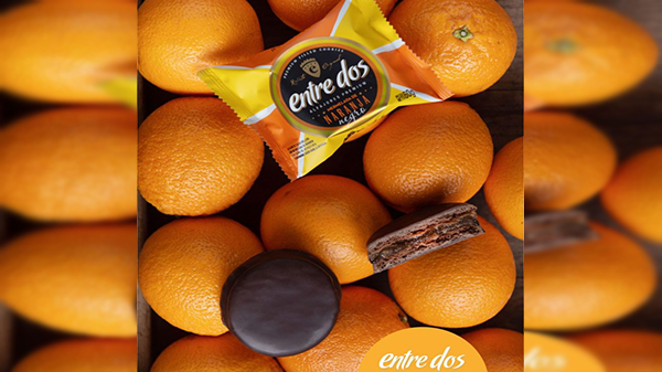 Un alfajor mendocino de naranja y chocolate salió primero a nivel nacional