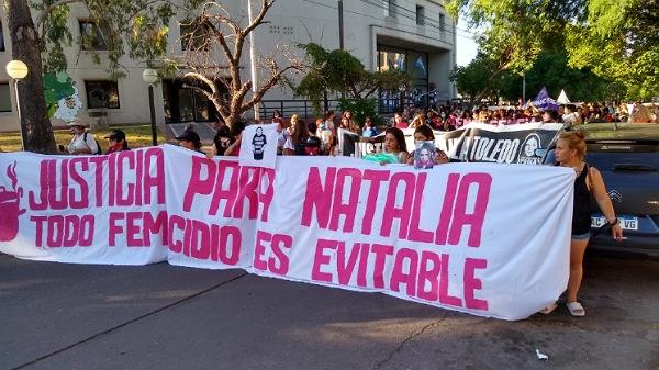 Concentración en el KM0 de San Rafael por la causa #NiUnaMenos