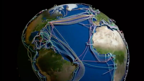 Internet viaja a través de 426 cables submarinos alrededor del mundo